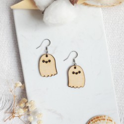 Boucles d'oreilles en bois