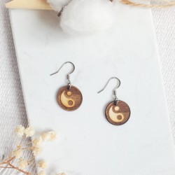 Boucles d'oreilles en bois