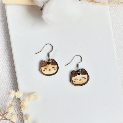 Boucles d'oreilles en bois