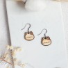 Boucles d'oreilles en bois