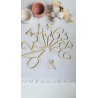 Cake topper chiffres, chiffres en bois pour gâteau d'anniversaire