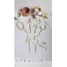 Cake topper chiffres, chiffres en bois pour gâteau d'anniversaire