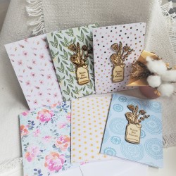 Cartes fête des mères papier et bois