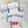 Boucles d'oreilles pompons