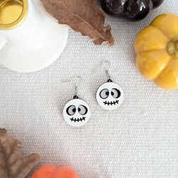 Boucles d'oreilles Halloween en bois