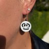 Boucles d'oreilles Halloween en bois