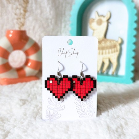 Boucles d'oreilles Coeur de vie, Minecraft
