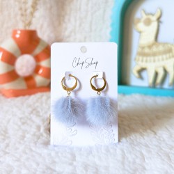 Boucles d'oreilles pompons