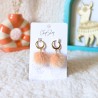 Boucles d'oreilles pompons