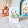 Boucles d'oreilles pompons