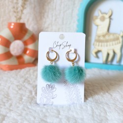 Boucles d'oreilles pompons