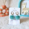 Boucles d'oreilles pompons