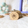 Porte-clés à personnaliser en bois