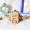 Porte-clés à personnaliser en bois