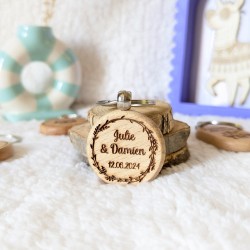 Porte-clés à personnaliser en bois
