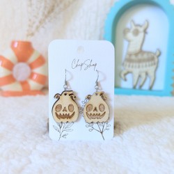 Boucles en bois Halloween