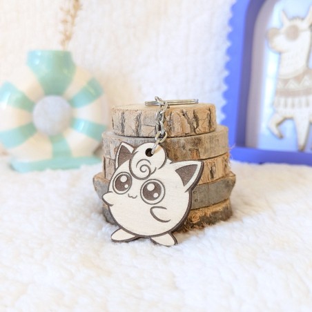 Porte-clés bois personnage