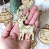 Sachet de 8 ornements en bois pour le sapin