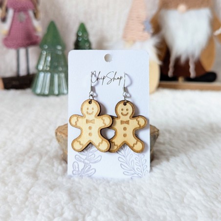 Boucles d'oreille petit biscuit