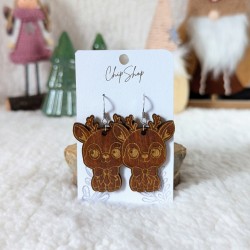 Boucles d'oreille cerf