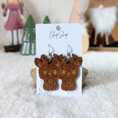 Boucles d'oreille cerf