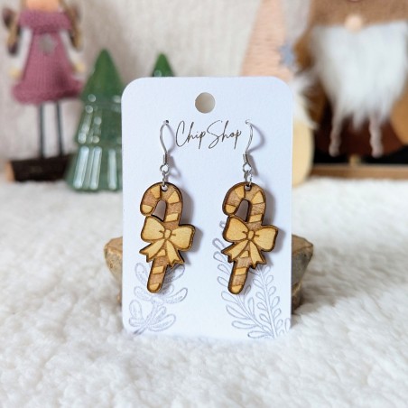 Boucles d'oreille sucre d'orge