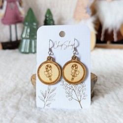 Boucles d'oreille boule de Noël