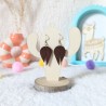 Boucles d'oreilles en bois, Tess