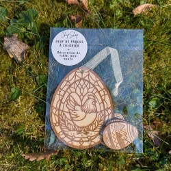 Oeuf de Pâques à colorier pour enfant