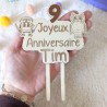 Cake topper personnalisés à insérer dans un gâteau