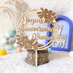 Cake topper personnalisés à insérer dans un gâteau