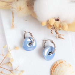 Boucles d'oreilles Albertine bleu